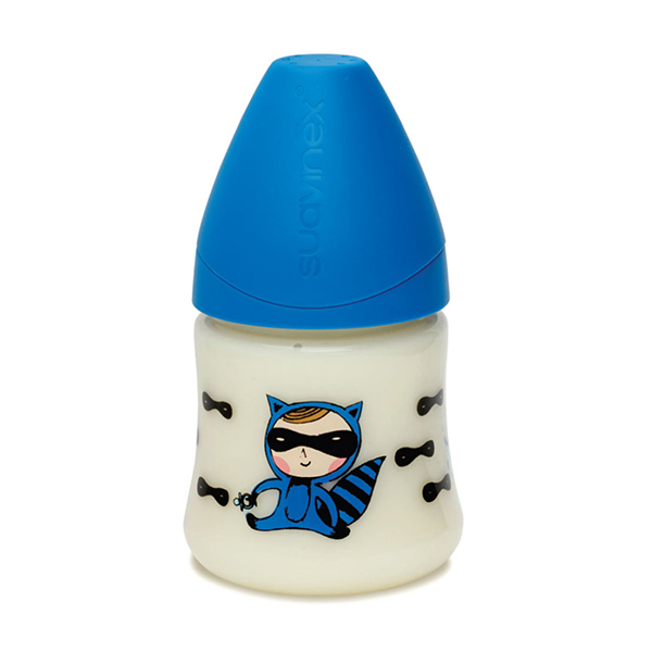 Biberon Silicone Physiologique Héros Bleu 150ml