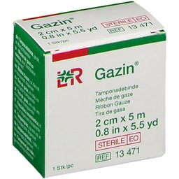 Gazin® Mèche de gaze 2 cm x 5 cm