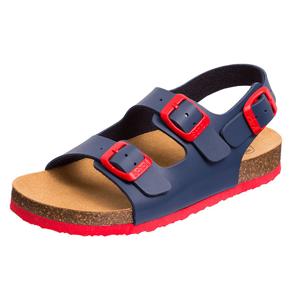 Sandales Air Bag B/S Bleu Marine Rouge Taille 33