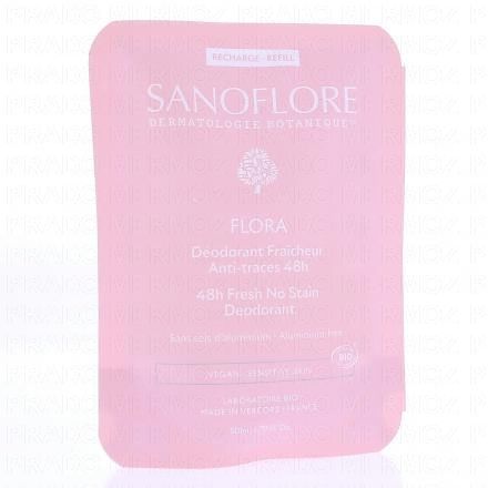 Déodorant Fraîcheur anti-traces 48h Bio Flora Recharge 50ml