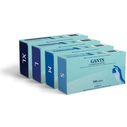 Gants Nitrile Taille M 100uts