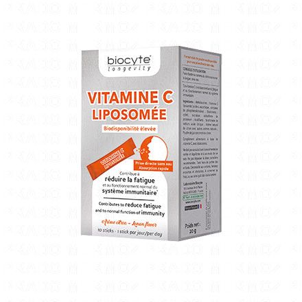 Longevity Energie & Vitalité - Vitamine C Liposomée 10 sticks