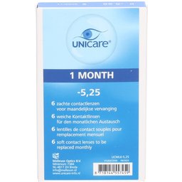 Unicare Lentilles mensuelles -5,25