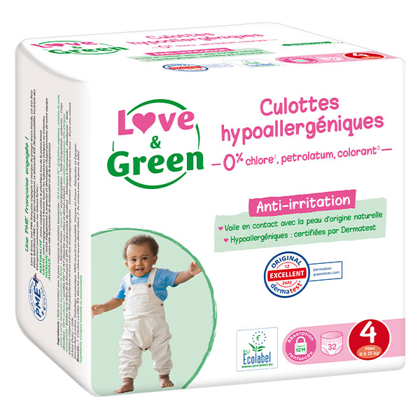 Culottes Apprentissage T4 (8 - 15 kg) Hypoallergéniques x 32