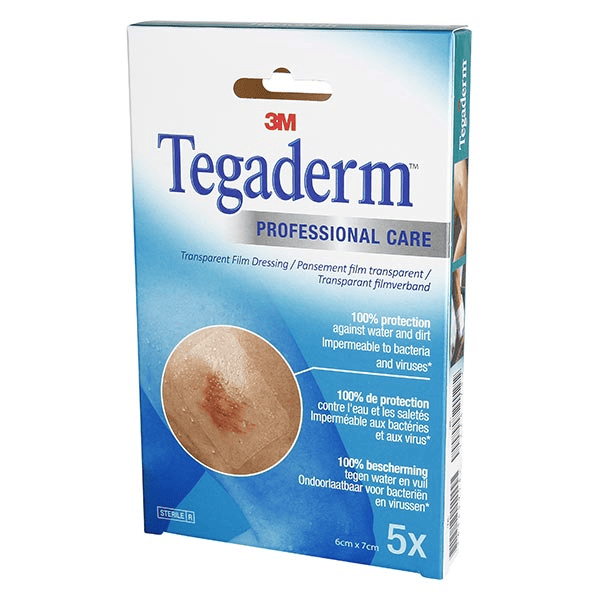 Tegaderm Pansement Adhésif Transparent Stérile 6x7cm 5 unités