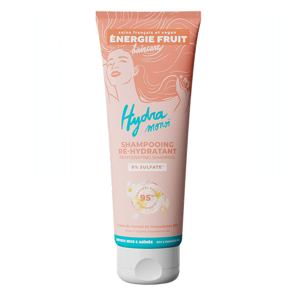 Energie Fruit Cheveux Secs et Abimés Shampoing Monoï & Huile de Macadamia Bio 250ml