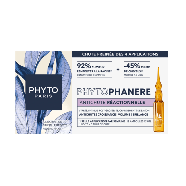 Phytophanere - Traitement antichute réactionnelle 12 x 5 ml