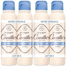 Rogé Cavaillès Anti-transpirant Absorb+ 48h Spray Lot de 2