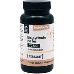 Bisglycinate de Fer 70mg 30 Gélules