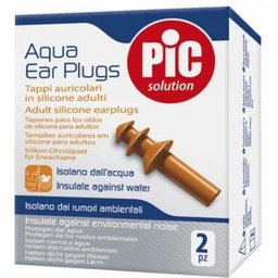Pic Solution Aqua Ear Plugs Bouchons Oreille Silicone 2uts