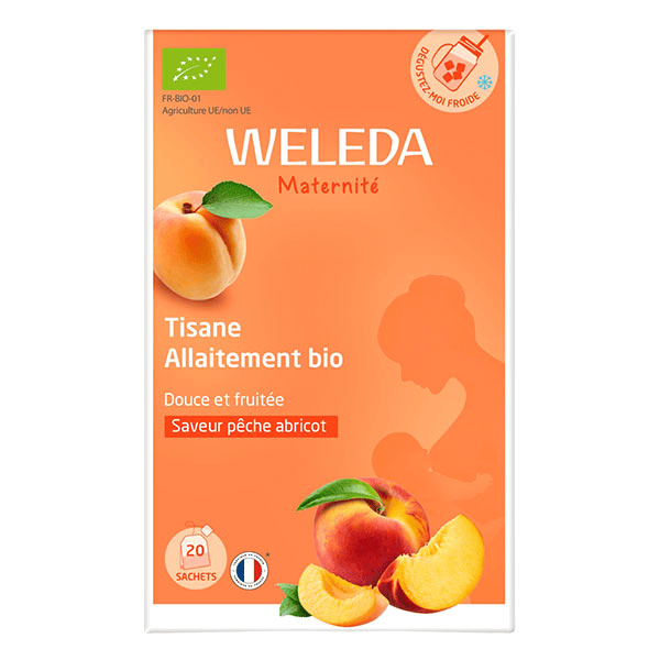 Tisane Allaitement bio Pêche Abricot 20 sachets