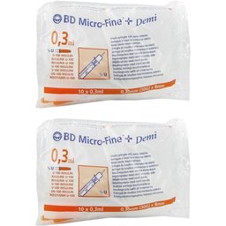 BD Micro-Fine + Demi 0,3 ml insuline U-100