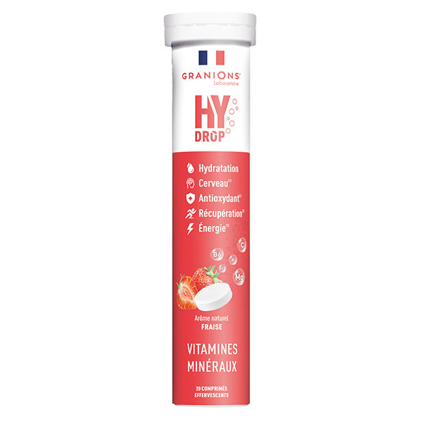 GRANIONS HYDROP Electrolytes - Vitamine C, Magnesium, Minéraux - Fraise
