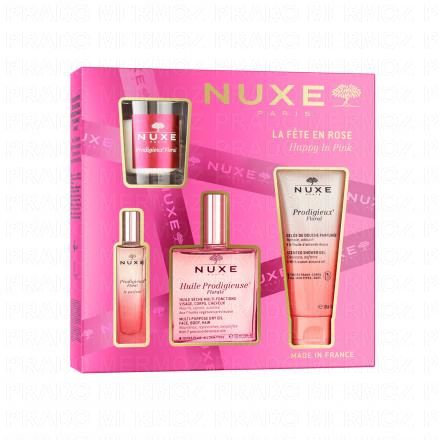 Coffret La Fête en rose - Huile Prodigieuse Florale 100ml Noël 2025