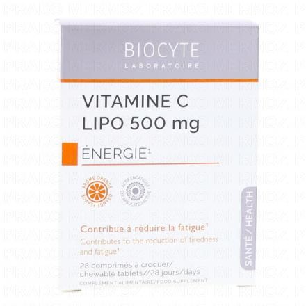 Longevity Energie - Vitamine C Lipo 500mg 28 comprimés à croquer
