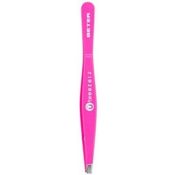 Pince à épiler magnétique pointe droite Fuchsia 1pc
