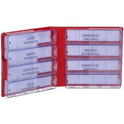 Boite à pilule rouge