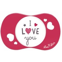 Sucette +6 mois Symétrique «I Love You»