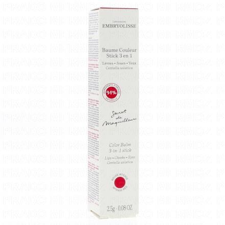 Baume Couleur Stick 3en1 Rouge intense 2,5g