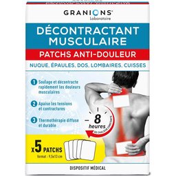 Patchs Anti-Douleur Décontractant Musculaire 5uts