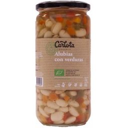 Carlota haricots biologiques et légumes bio-conservés 720g