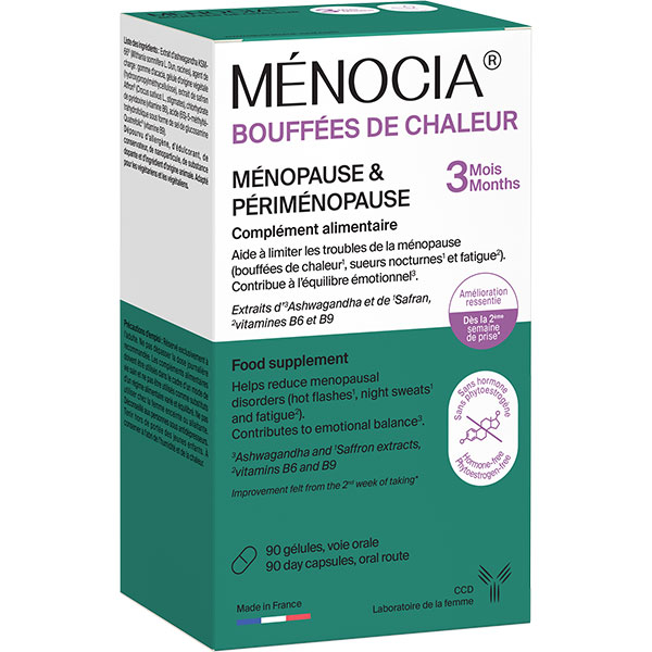 - Ménocia Bouffées de chaleur 3mois