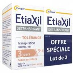 Détranspirant Tolérance Peaux Sensibles Roll-on Lot 2 x 15 ml - Flacon-Bille 2 x 15 ml