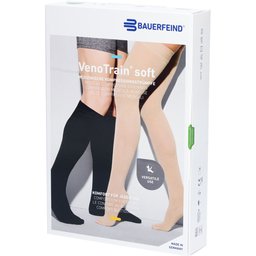 Bauerfeind® VenoTrain® Soft Ag C2 Normal Court Bout Fermé Caramel Extra Large
