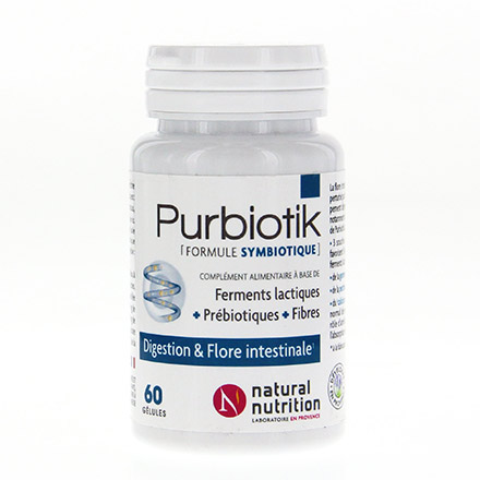 NATURAL NUTRITION Purbiotik 60 gélules
