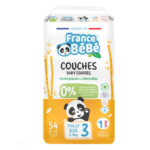 France Bébé Couches écologiques françaises Taille 3 - 54 couches