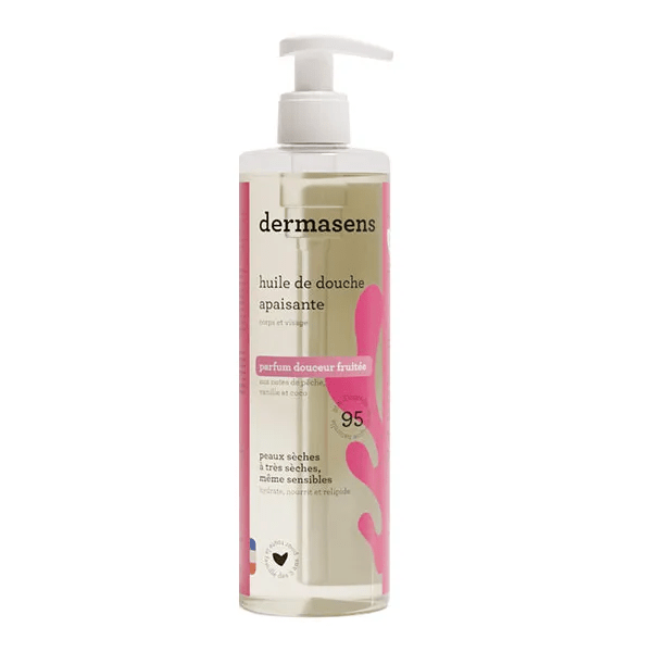 huile de douche apaisante douceur fruitée 395ml