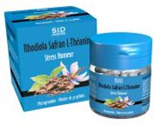 Rhodiola Safran L-Théanine Stress Humeur 30 Unités - Pot 30 gélules