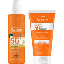 Pack Crema SPF50+ Sin Perfume 50ml + Spray Familia SPF50+ 400ml
