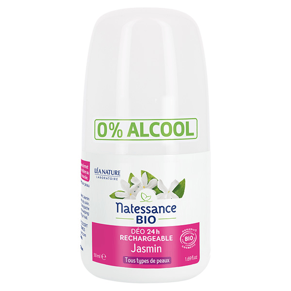 Déodorant Bio Rechargeable 24h Jasmin Roll-On 50ml