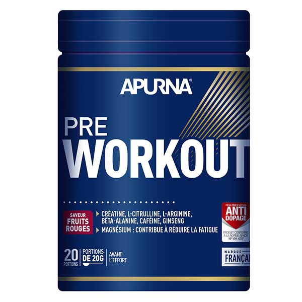 Pre Workout Saveur Fruits Rouges 420g