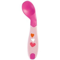 Ch Cucchiaio Angolato Rosa 8M+