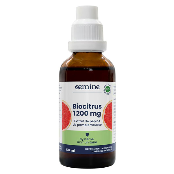 Biocitrus 1200 Extrait de Pépins de Pamplemousse Trés Concentré Bio 50ml