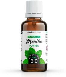 Huile essentielle MENTHE POIVREE BIO AB - 30ml - Aromathérapie