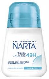 Anti-Transpirant Triple Efficacité 48 Heures Fraîcheur Poudrée 50 ML - Flacon-Bille 50 ml