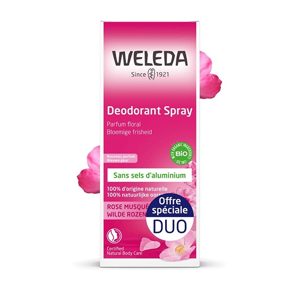 Duo Déodorant à la Rose Musquée Lot de 2 x 100ml