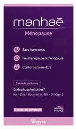 Manhaé Ménopause 3 Mois 90 capsules - Boîte 90 capsules