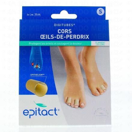 Digitubes épithélium 26 cors et oeils de perdrix lot de 3 small