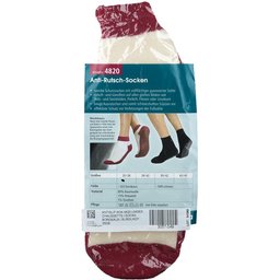 Suprima 4820 Chaussette Antiglisse Unisexe Bordeaux Taille 35-38