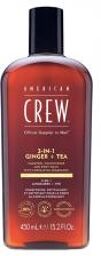 3-En-1 GingembreThé, Shampooing, Après Shampooing & Gel Douche pour Cheveux et Corps (450ml), Revitalisant et hydratant. - Flacon 450