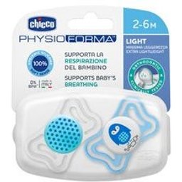 Sucette Silicone Physio Light Orthodontique Bleu 2-6 M 2uts
