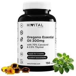 HIVITAL Aceite de orégano 300 mg 150 cáps blandas
