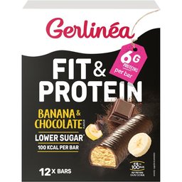 Gerlinéa Carb Reduced - High Protein Barres Chocolat & Banane