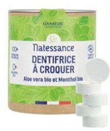 Dentifrice à Croquer Aloe Vera Bio et Menthol Bio - Boîte 80 comprimés