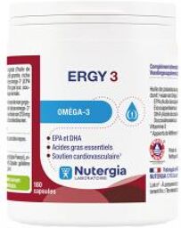 Laboratoire Ergy 3 180 Pot de 180 Caps - Pot 180 capsules