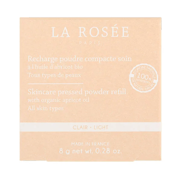Recharge poudre compacte soin à l’huile d’abricot bio 01 clair 8 g